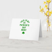 DIT IS MIJN ST. PATRICK'S DAY SHIRT G KAART (Gele Bloem)