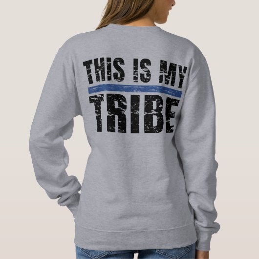 Dit is mijn stam grijs trui (Achterkant)