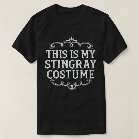 Dit is mijn Stingray kostuum Funny Lazy Halloween T-shirt (Design voorkant)