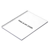 Dit Is Mijn Stop Minimalistische Professionele Not Notitieboek (Linkerzijde)