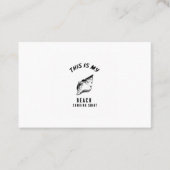 Dit is mijn strandbestrijdend shirt visitekaartje (Voorkant)