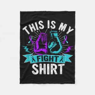 Dit Is Mijn Strijd T-shirt Preventie Van Zelfmoord Fleece Deken