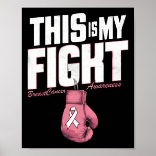 Dit is mijn strijd tegen borstkanker Awareness Box Poster