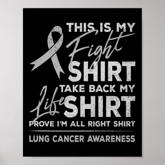 Dit is mijn strijd tegen longkanker Awareness Supp Poster (Voorkant)