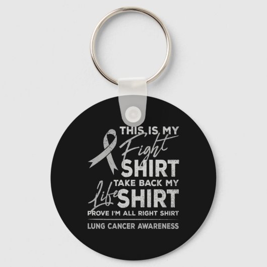 Dit is mijn strijd tegen longkanker Awareness Supp Sleutelhanger (Voorkant)