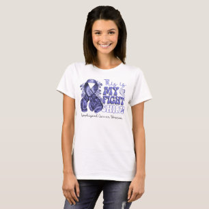 Dit is mijn strijd tegen slokdarmkanker krijger t-shirt