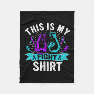 Dit is mijn strijd tegen zelfmoordpreventie Shirt Fleece Deken