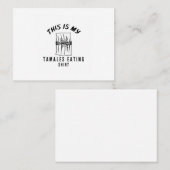 Dit is mijn tamales die shirt eten visitekaartje (Voorkant / Achterkant)