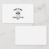 Dit is mijn tamales die shirt eten visitekaartje (Voorkant / Achterkant)