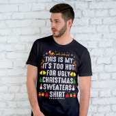 Dit is mijn te warm om lelijke kerstkeuken te Draa T-shirt