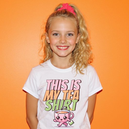 Dit is mijn Tea Shirt Schattige Funny Pastel Kawai