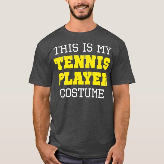 Dit is mijn Tennis Player Costume Halloween Lazy T-shirt (Voorkant)