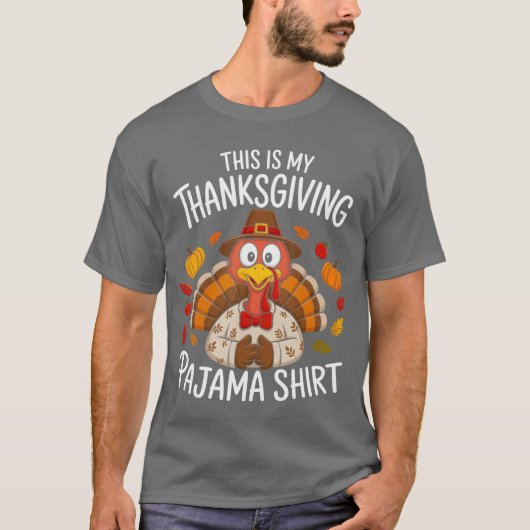 Dit is mijn Thanksgiving-pyjamashirt T-shirt (Voorkant)
