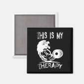 Dit is mijn therapie bodybuilding sportschool magneet (Voorkant / Achterkant)