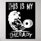 Dit is mijn therapie bodybuilding sportschool poster (Voorkant)