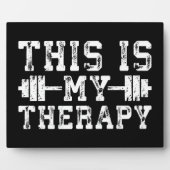 Dit is mijn therapie - Gym Workout Inspirerend Fotoplaat (Voorkant)