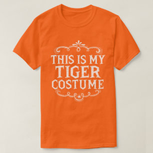 Dit Is Mijn Tijgerkostuum Grappige Luie Halloween T-shirt