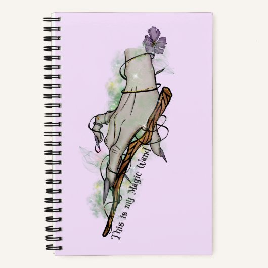 Dit is mijn toverstaf - Gothic Witch Hand Notitieboek (Voorkant)