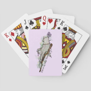 Dit is mijn toverstaf - Gothic Witch Hand Pokerkaarten