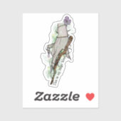 Dit is mijn toverstaf - Gothic Witch Hand Sticker (Vel)