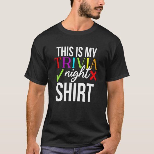 Dit is mijn Trivia nacht T-shirt (Voorkant)