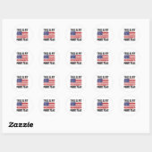 Dit is mijn trotse vlag ronde sticker (Vel)