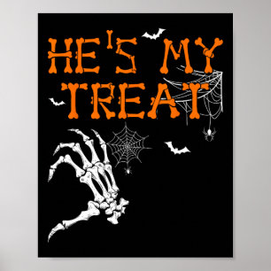 Dit is mijn truc hier is mijn traktatie Halloween Poster