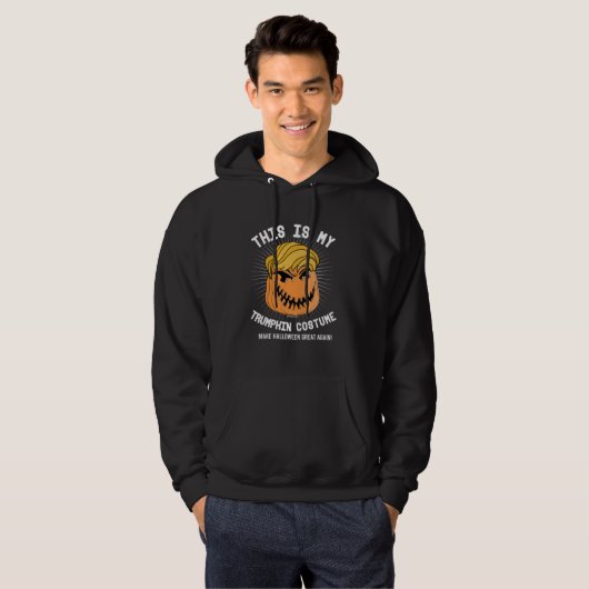 Dit is mijn Trumpkin-kostuum - Maak Halloween gewe Hoodie (Voorkant volledig)