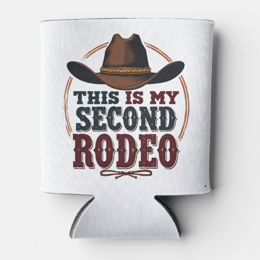 Dit is mijn tweede Rodeo Cowboy West Pet Blikjeskoeler (Voorkant)
