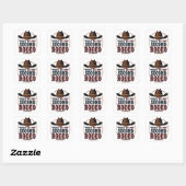 Dit is mijn tweede Rodeo Cowboy West Pet Vierkante Sticker (Vel)