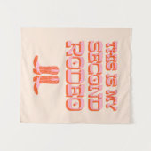 Dit is mijn tweede Rodeo (+ cowboylaarzen) Wandkleed (Voorkant (horizontaal))