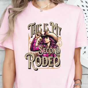 Dit is mijn tweede rodeo, cowgirl cadeau, meisje b t-shirt