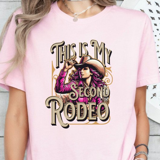 Dit is mijn tweede rodeo, cowgirl cadeau, meisje b t-shirt