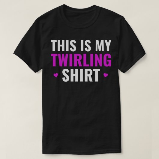 Dit is mijn Twirling Funny Baton Twirling Meisje T-shirt (Design voorkant)