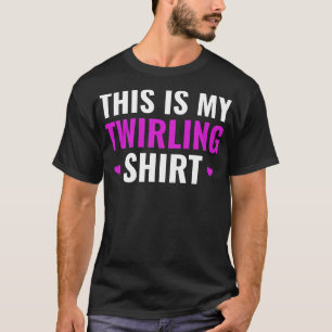 Dit is mijn Twirling Funny Baton Twirling Meisje T-shirt