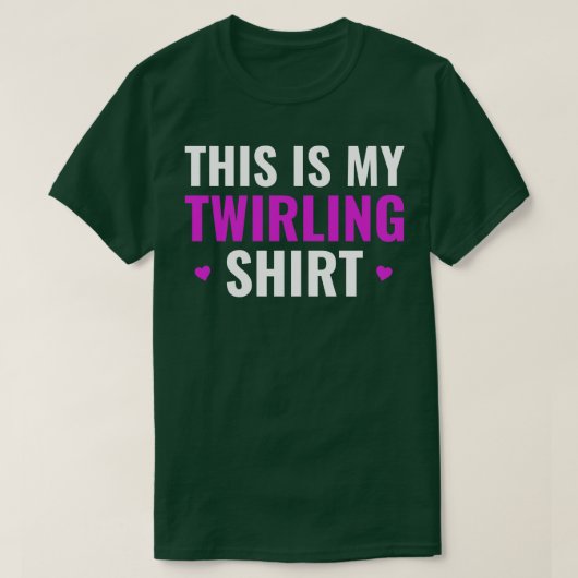 Dit is mijn Twirling Funny Baton Twirling Meisje T-shirt (Design voorkant)