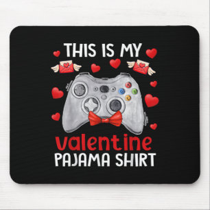 Dit is mijn Valentijn Pajama Gamer Video Games Val Muismat