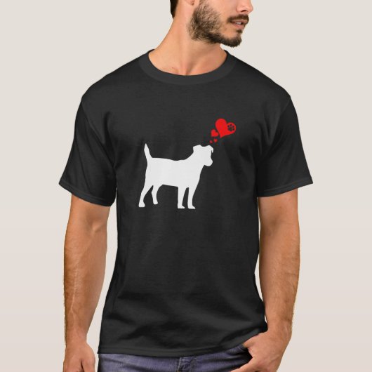 Dit is mijn Valentijn Pajama Jack Russell Terrier T-shirt (Voorkant)