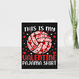 Dit Is Mijn Valentijnsdag Volleybal Pyjama Schatti Kaart