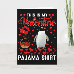 Dit Is Mijn Valentijnsshirt Pinguïn Rode Hart Anim Kaart