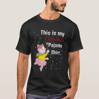 Dit is mijn varken Pajama Xmas varken 2020 cadeau T-shirt
