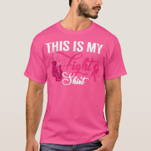 Dit is mijn vechtborstkankerbestrijdende roze ribb t-shirt