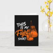 Dit is mijn vechtleukemie Bewuster Surviv Kaart (Gele Bloem)