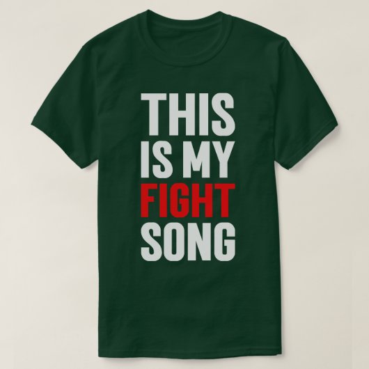 Dit is mijn vechtlied t-shirt (Design voorkant)