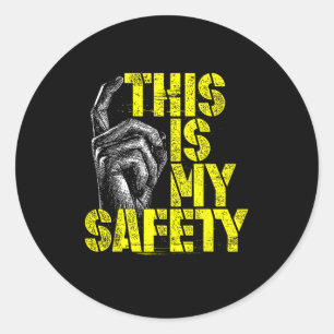 Dit is mijn veiligheid ronde sticker