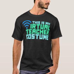 Dit is mijn Virtual Teacher Costume Halloween-trai T-shirt
