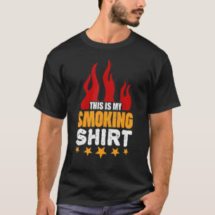 Dit is mijn vlees roken grillen zomer roker F T-shirt