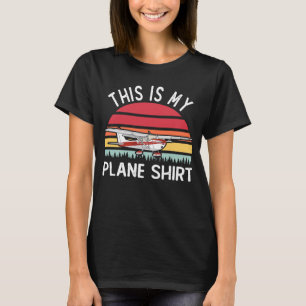 Dit Is Mijn Vliegtuig Vliegtuig Piloot Luchtvaart T-shirt