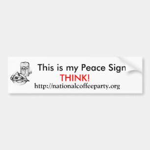 Dit is mijn Vredesteken Bumpersticker