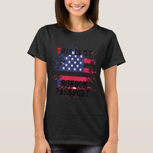 Dit is mijn vrijheidspas t-shirt (Voorkant)